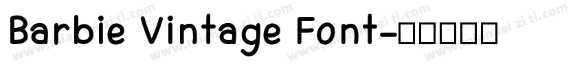 Barbie Vintage Font字体转换